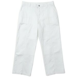 Wild Fable Utility Cargo Pants Women L White Coastal Beachy Summer Nautical